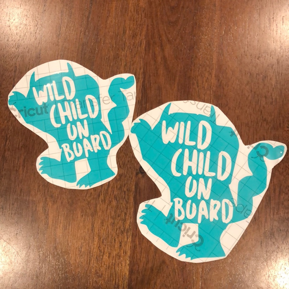 Removable decal set